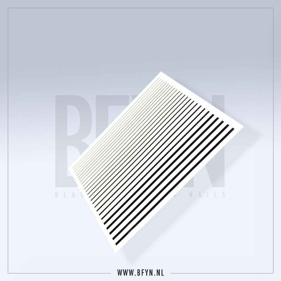 Striping Sticker Zwart